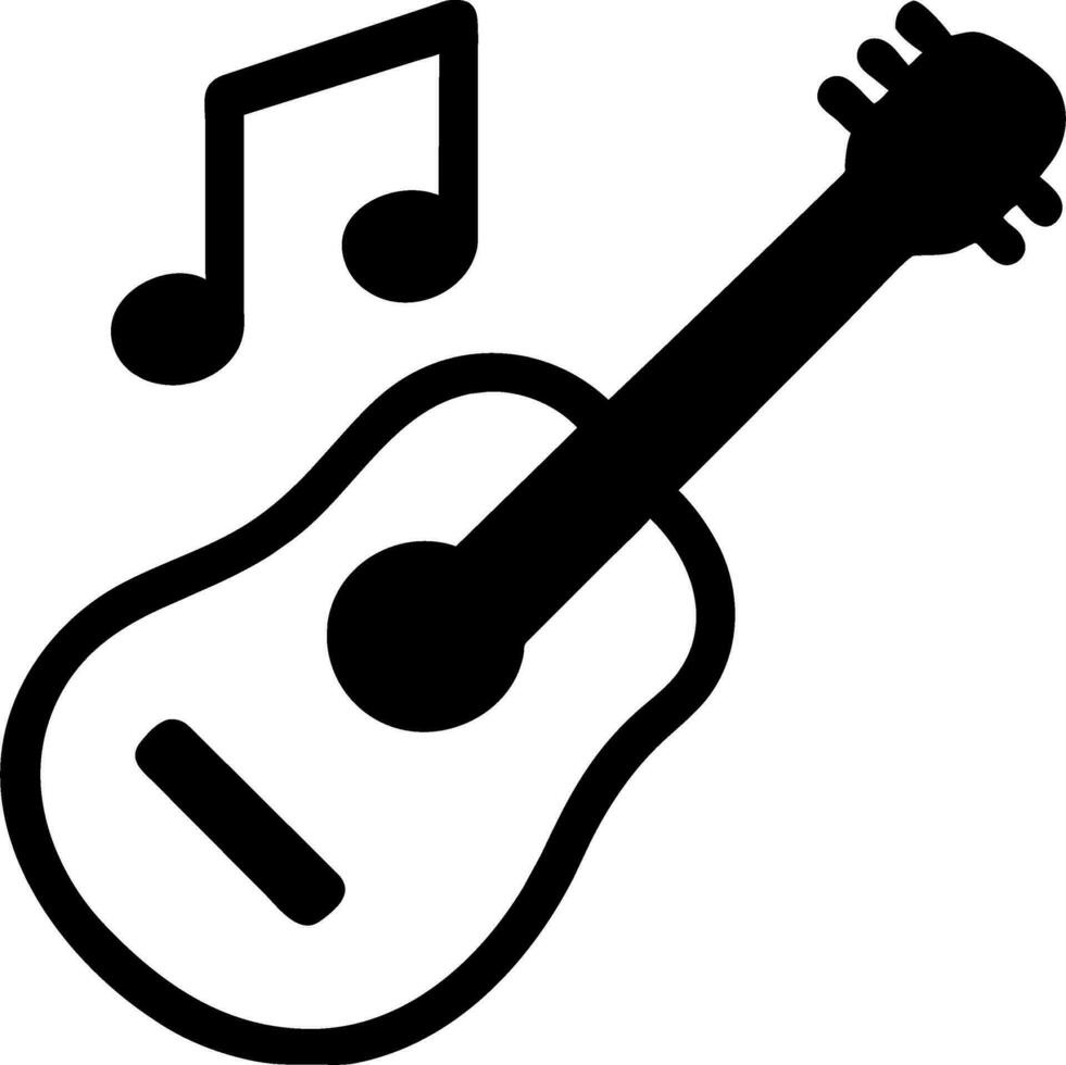 a guitar icon vector