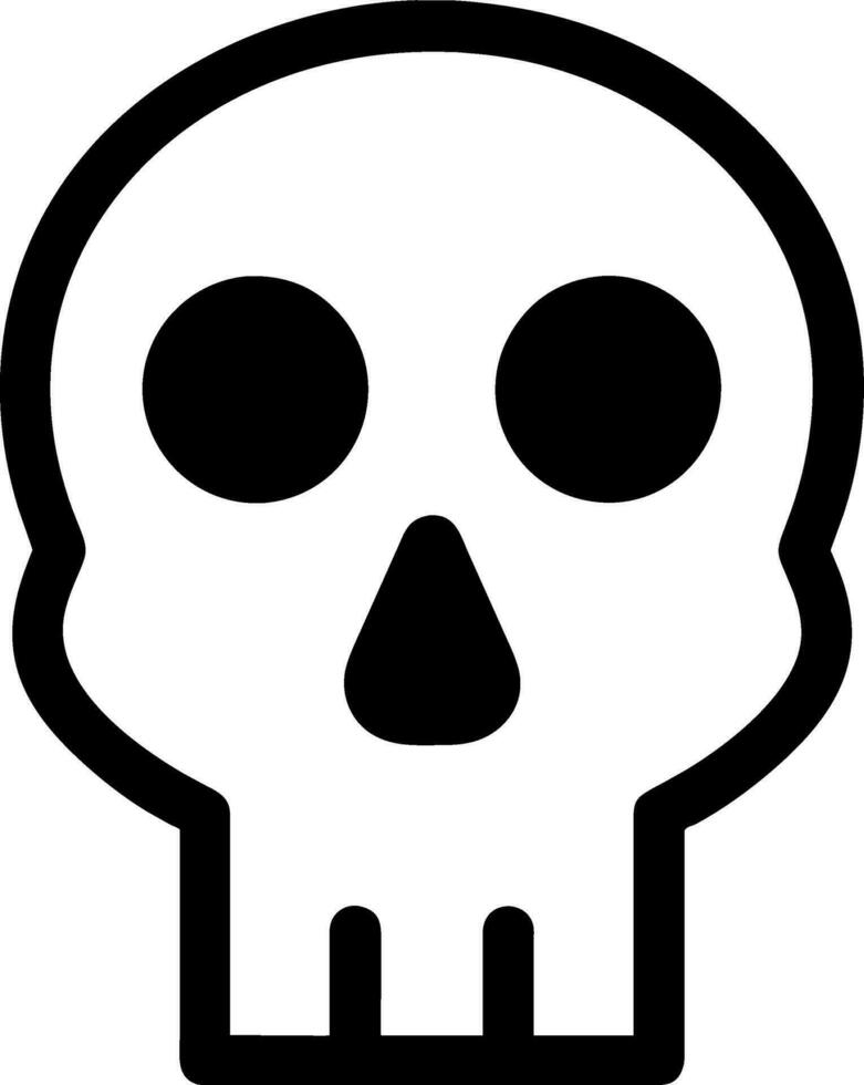skull head icon vector
