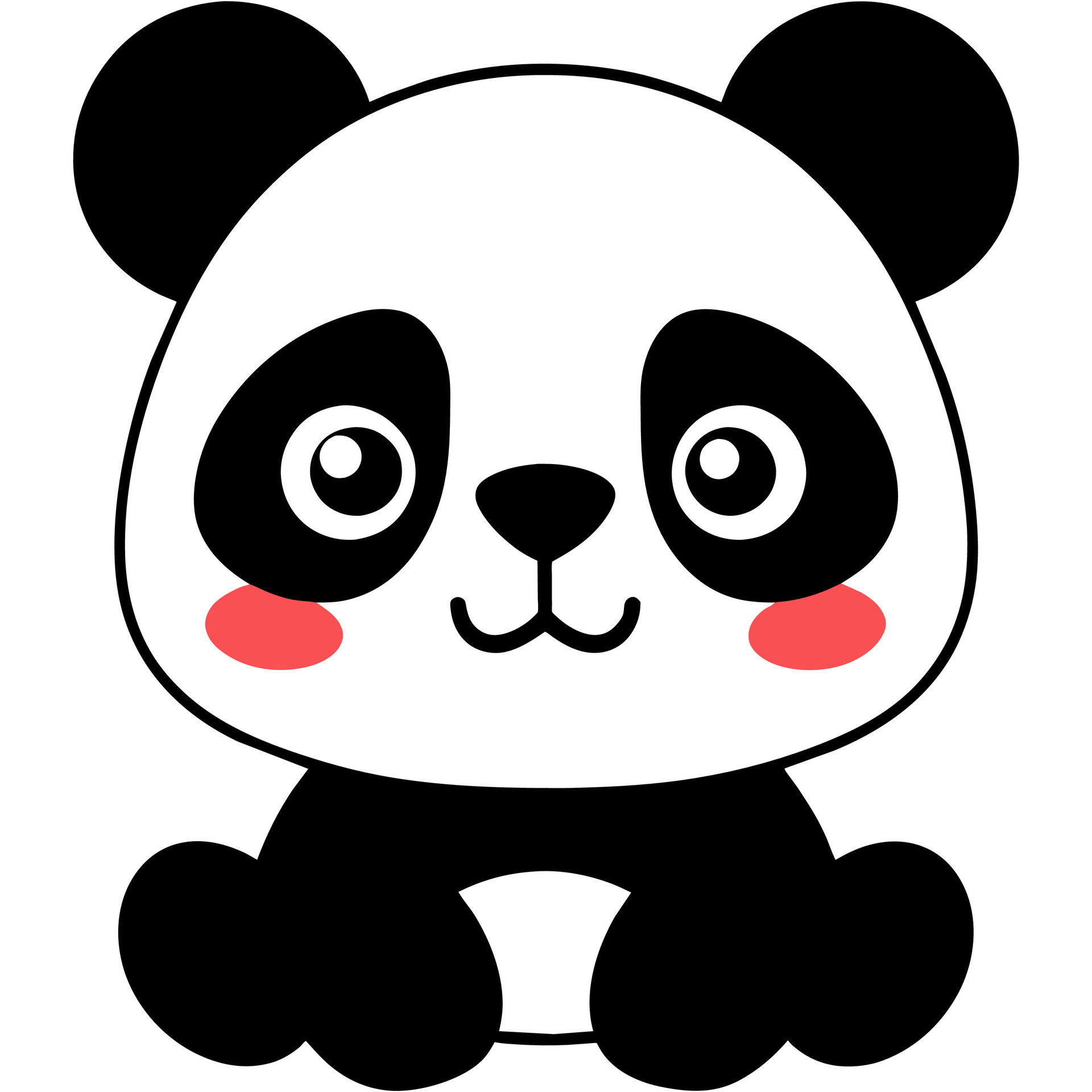Cute panda clipart 35061149 Vector Art at Vecteezy