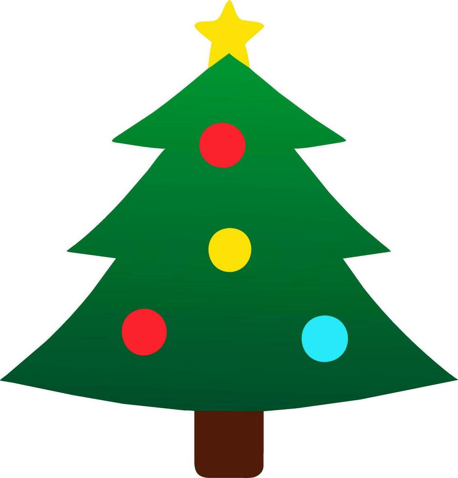 christmas tree clipart vector