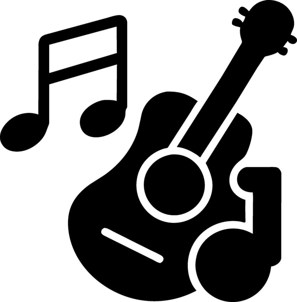 un guitarra icono vector