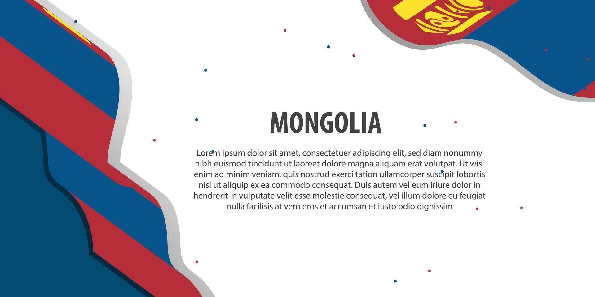 vector Mongolia nacional día en diciembre 29, póster o bandera celebrando independencia