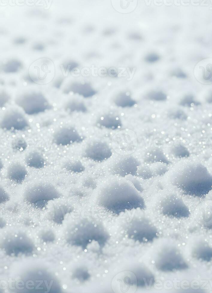 AI generated Snow texture background photo