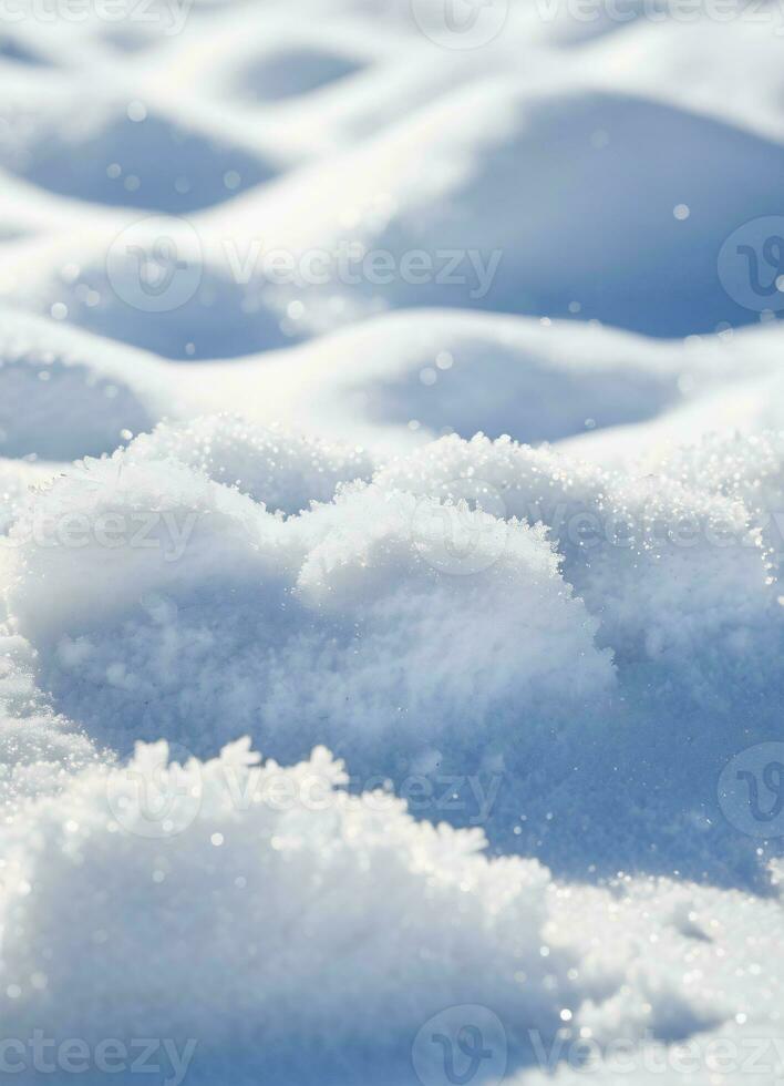 AI generated Snow texture background photo