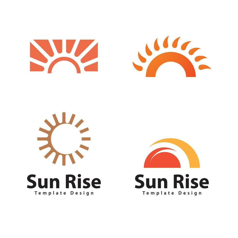 Sun  Logo Vector Design Template