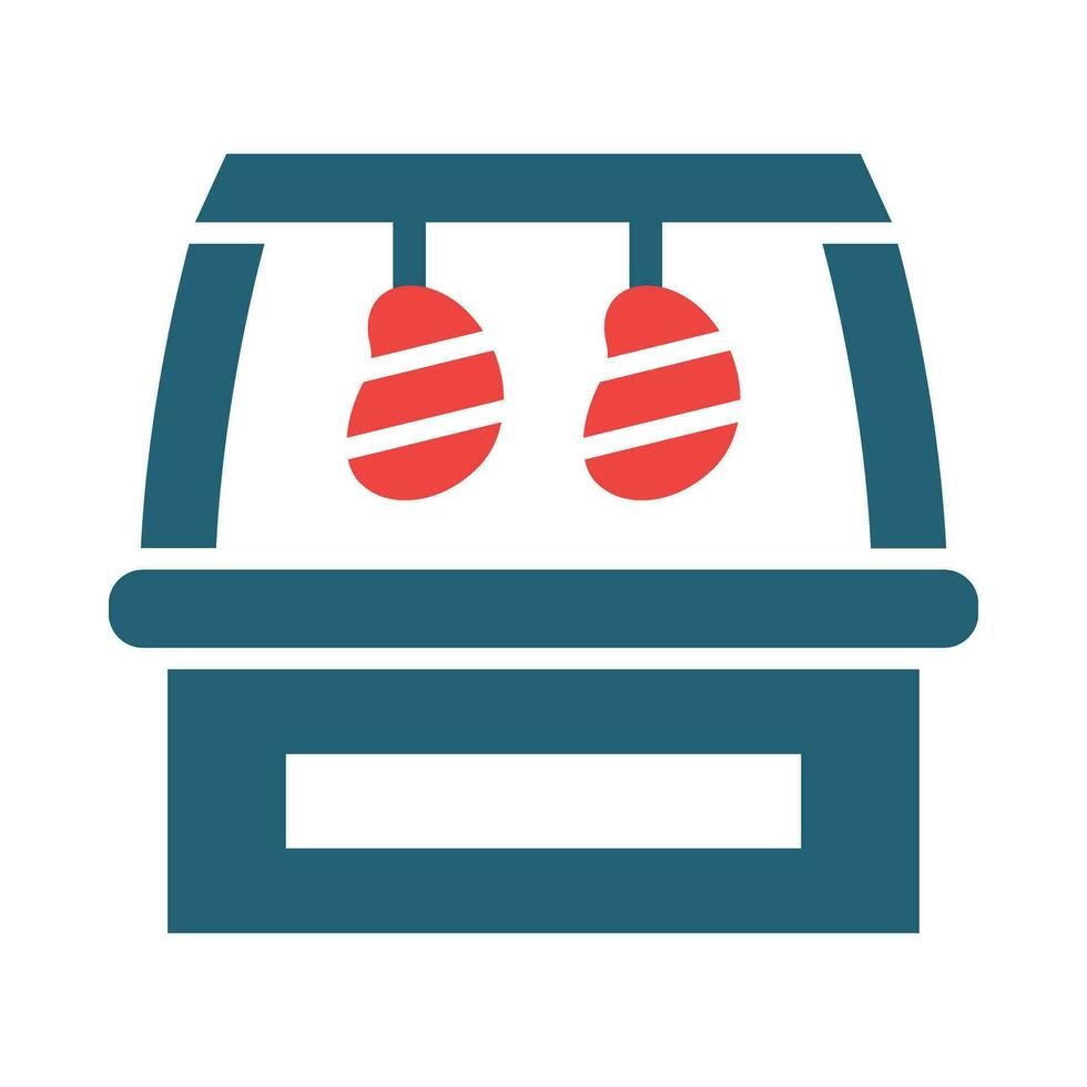 Display Meat Vector Glyph Two Color Icons For Personal And Commercial Use.