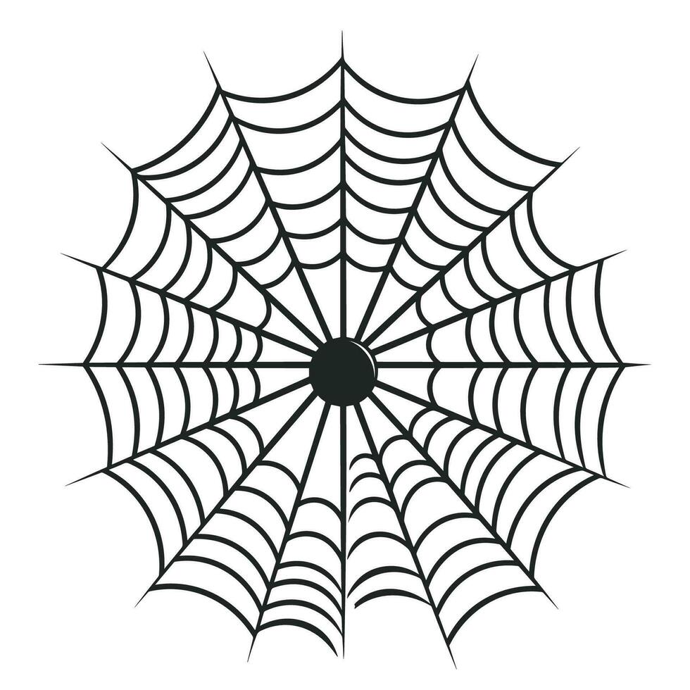 A cobweb vector silhouette free