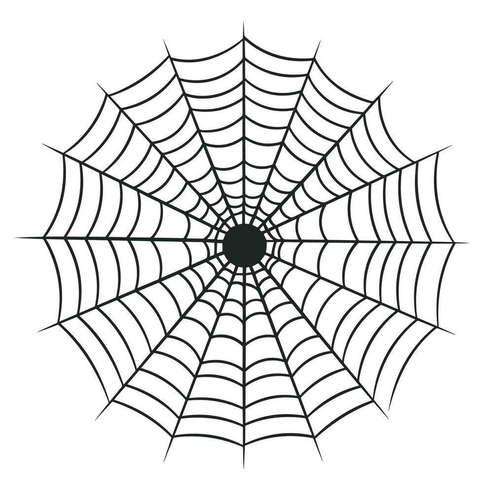 A cobweb vector silhouette free