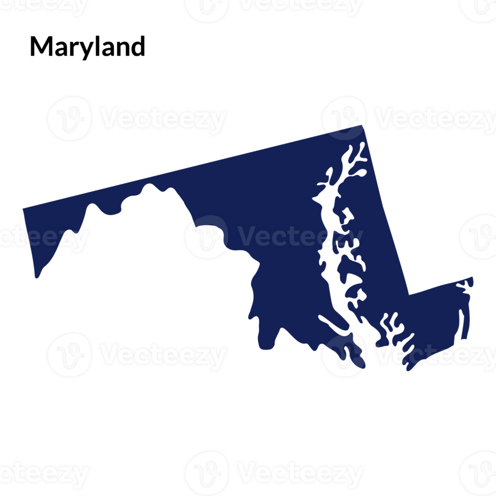 Maryland uns Zustand Karte. USA Karte png