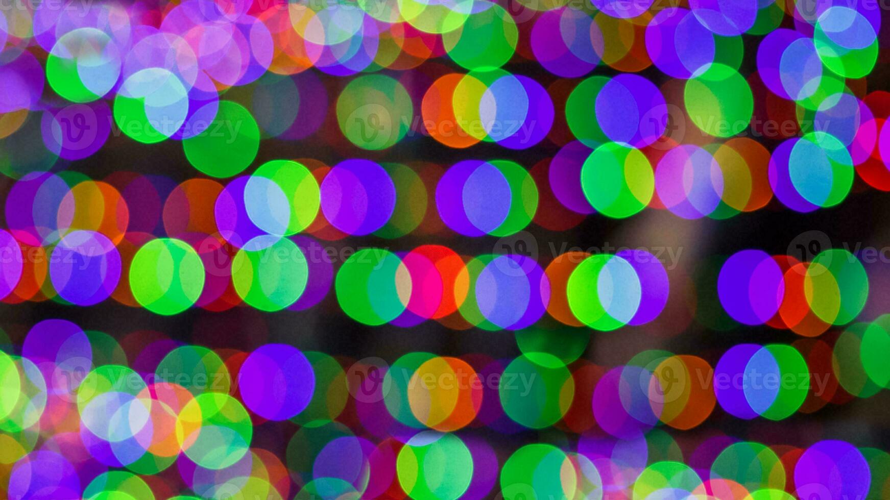 beautiful blurred multicolored lights in the disco photo