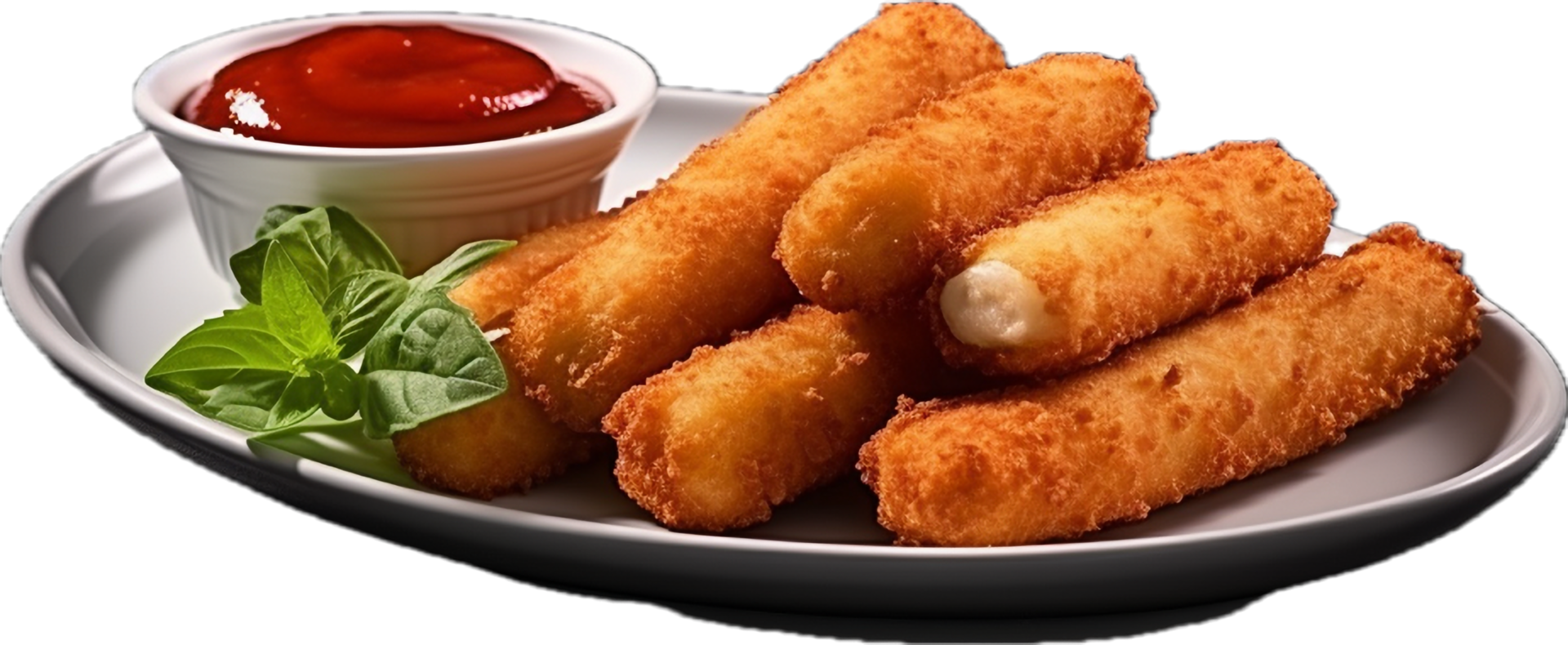 AI generated mozzarella cheese sticks png