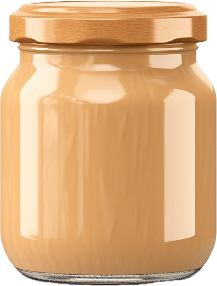 AI generated jar of peanut butter png