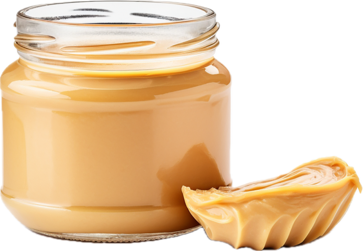 AI generated jar of peanut butter png