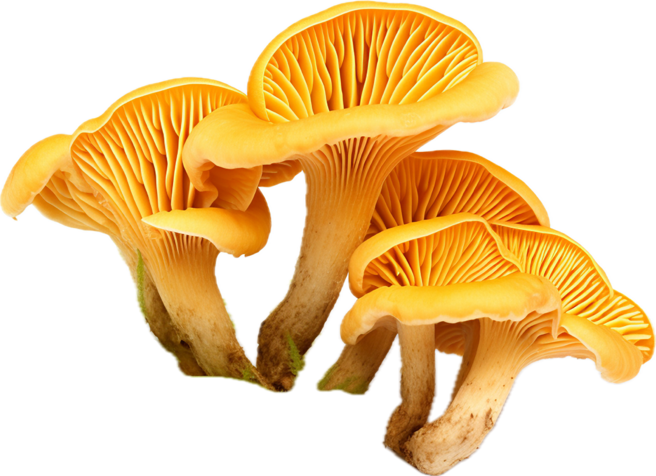 ai generato gallinacci funghi png