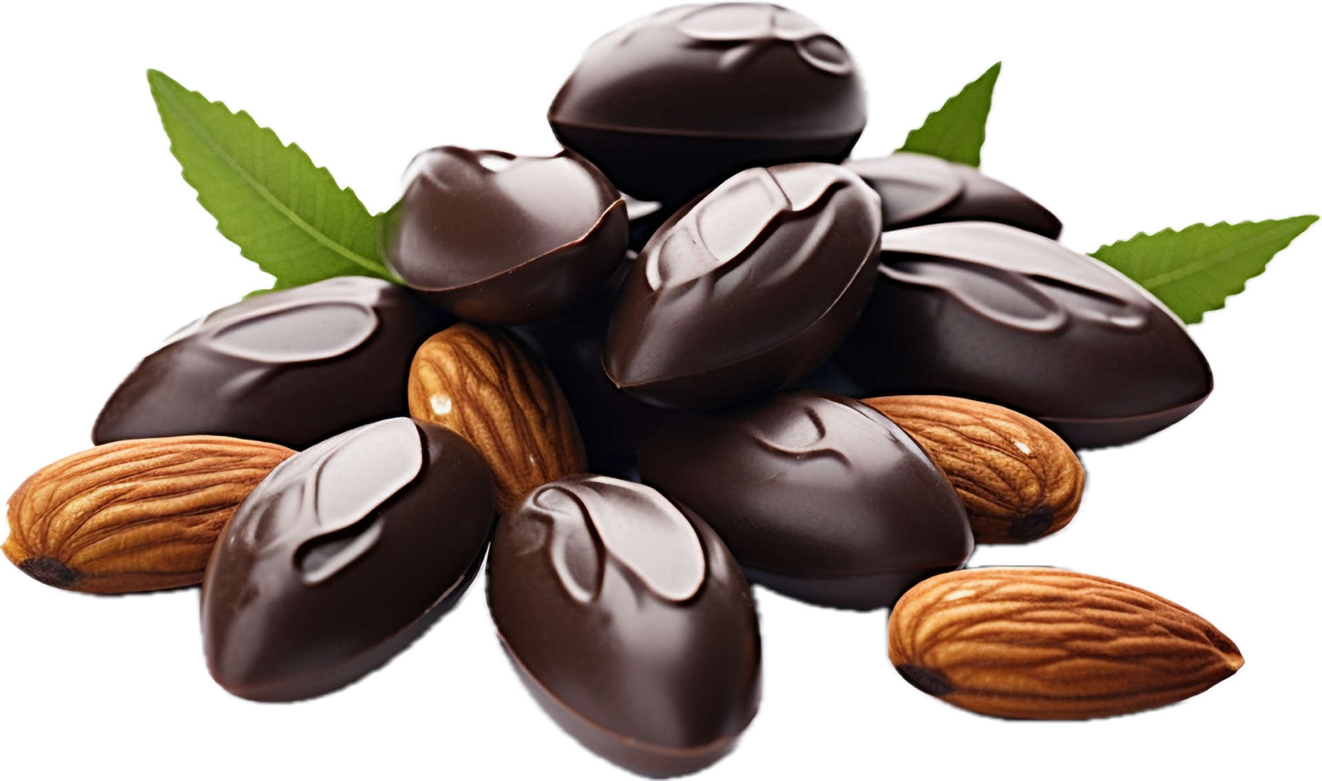 AI generated almonds nuts chocolate png 35062908 PNG