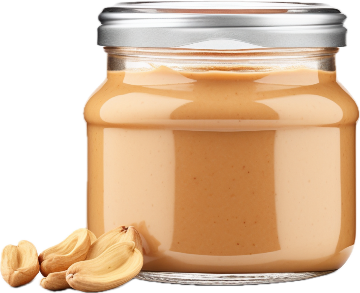 AI generated jar of peanut butter png