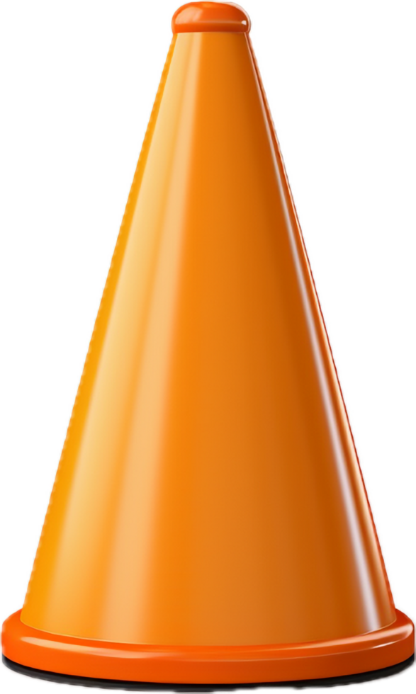 AI generated traffic cone png