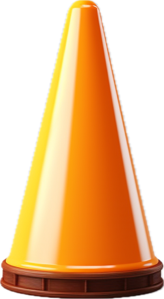 AI generated traffic cone png
