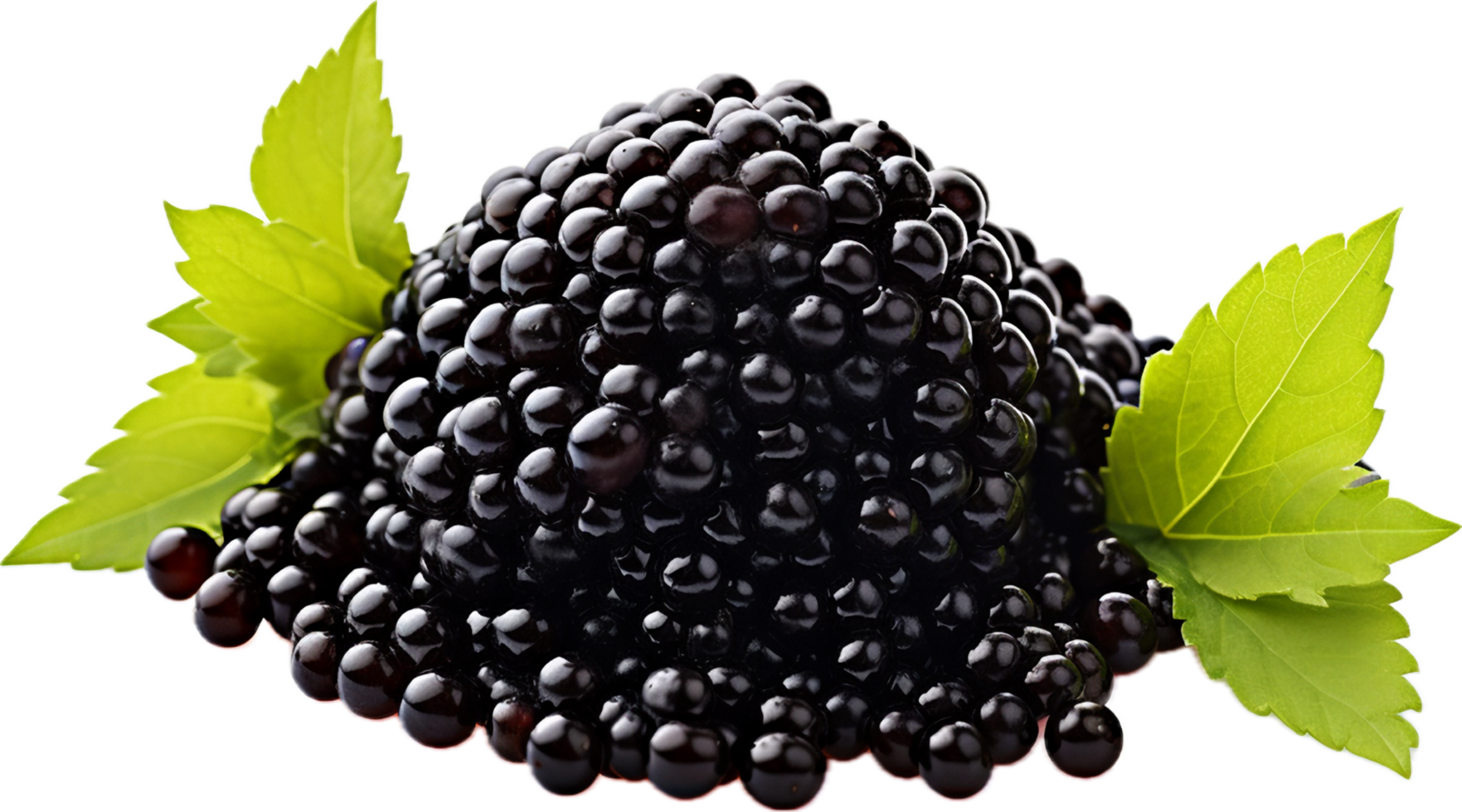 AI generated black caviar png