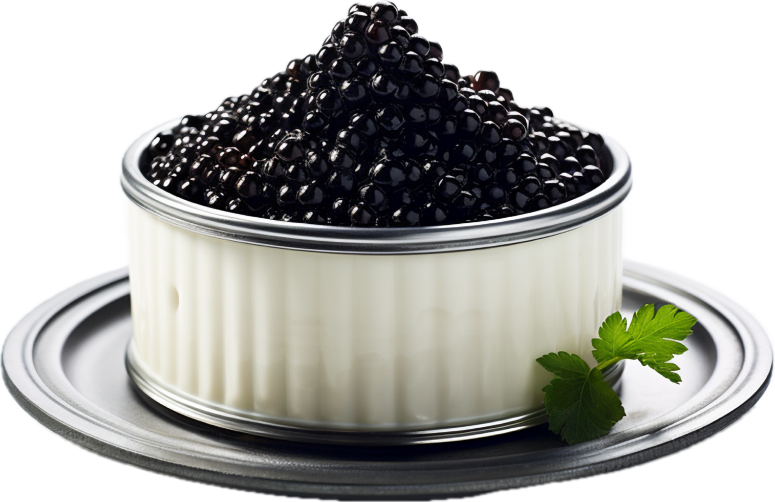 AI generated black caviar png