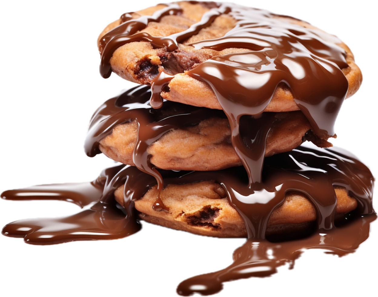 AI generated chocolate cookies png