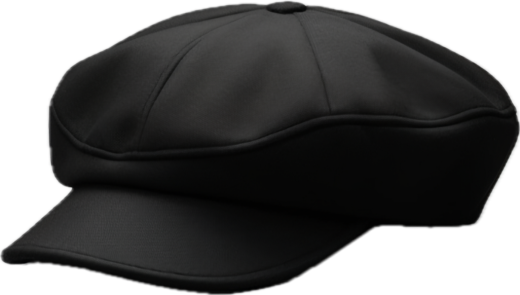 AI generated Black French Beret png