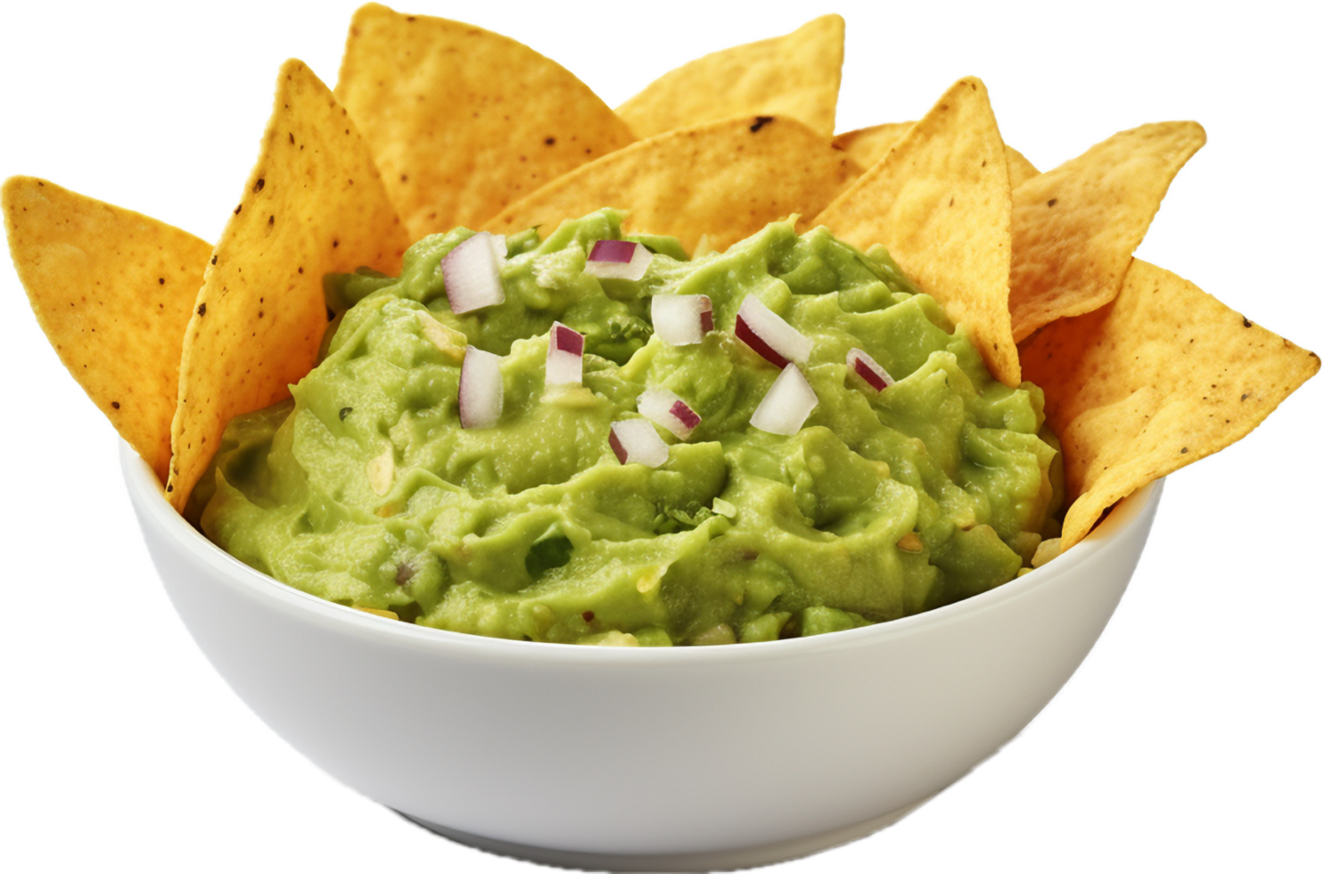 AI generated guacamole bowl png