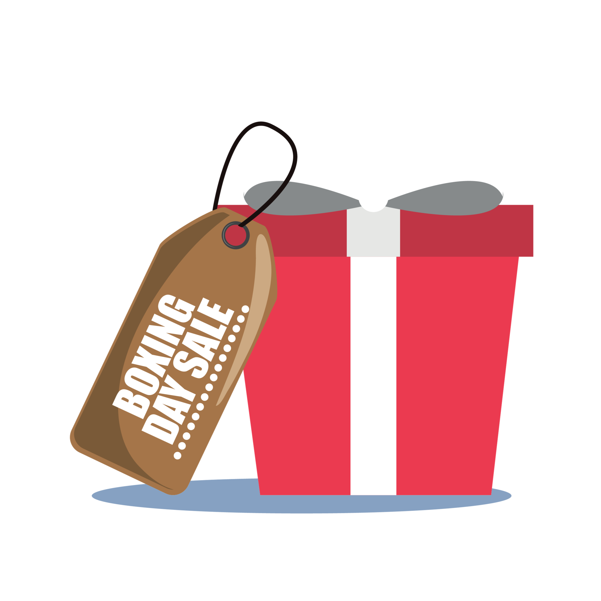 Boxing Day Sale Gift Box Transparent Image 35063500 PNG
