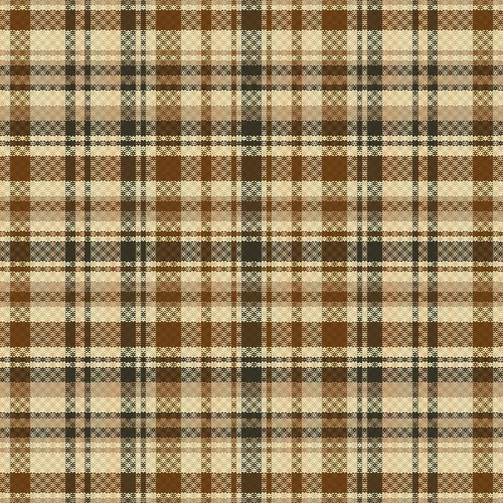 Tartan plaid pattern with texture and retro color. vector
