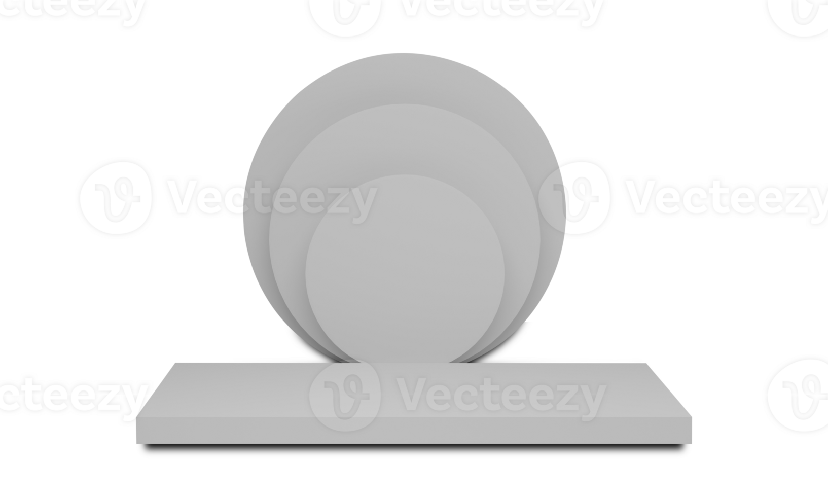 3D rendering. Empty podium or pedestal display isolated on transparent background. Abstract minimal scene with geometric. png