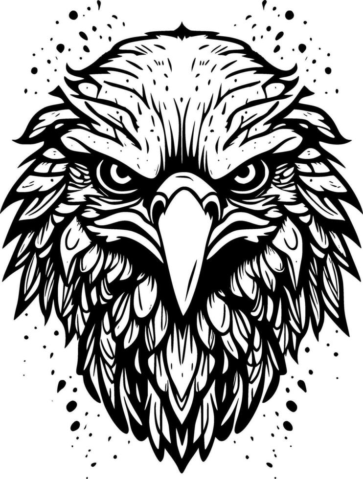 eagle bird cartoon vector