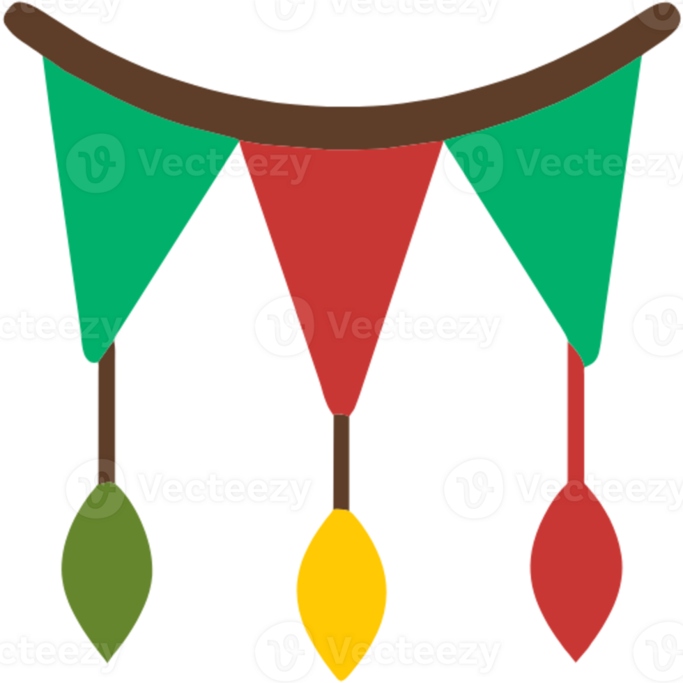 AI generated Party Garlands Flag png