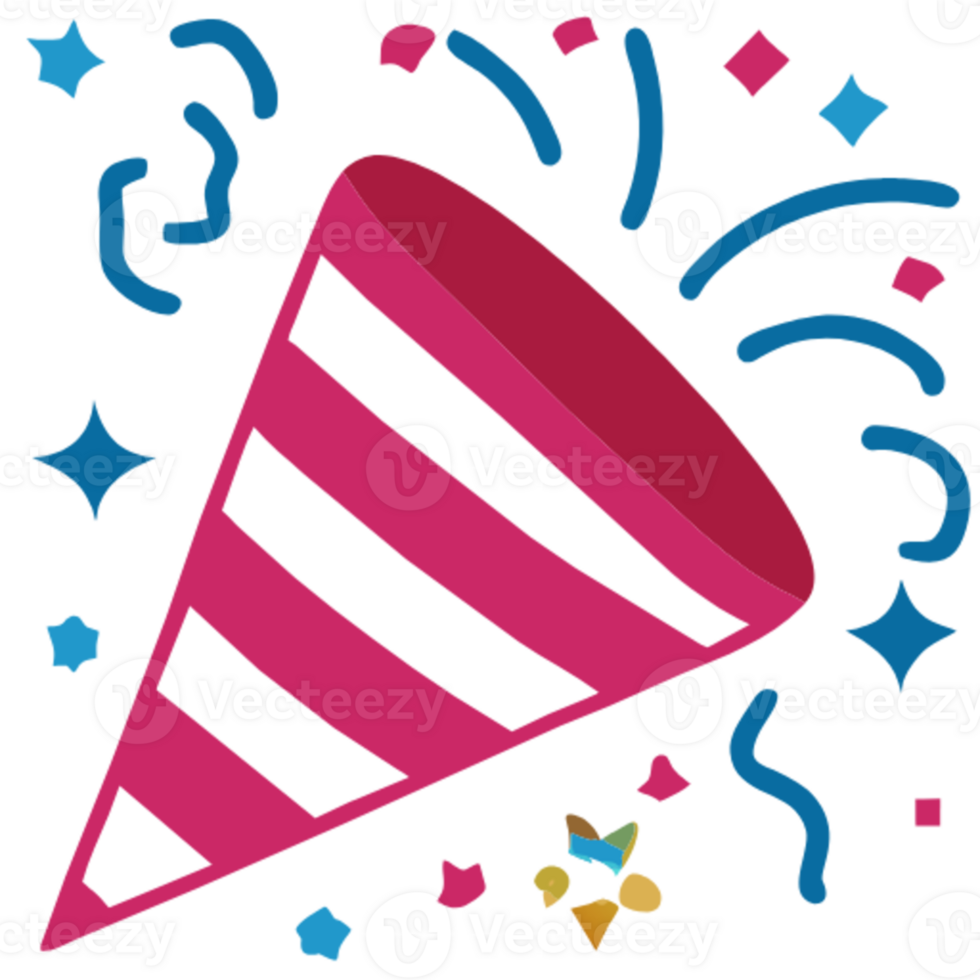 AI generated Party popper Surprise 35063981 PNG