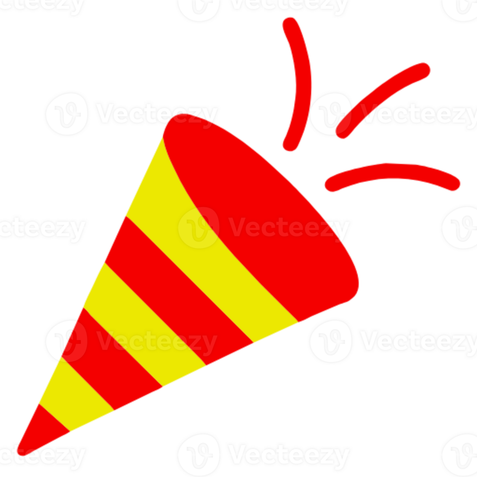 AI generated Party popper Surprise 35063986 PNG