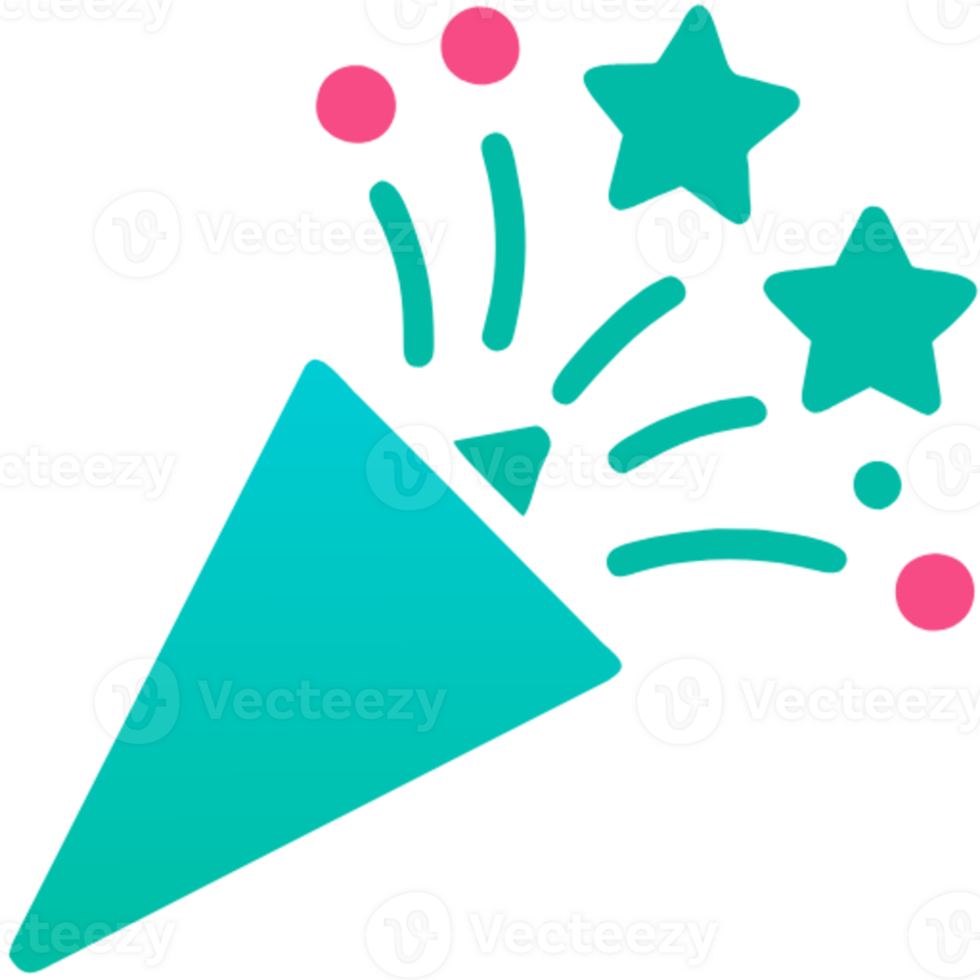 AI generated Party popper Surprise png