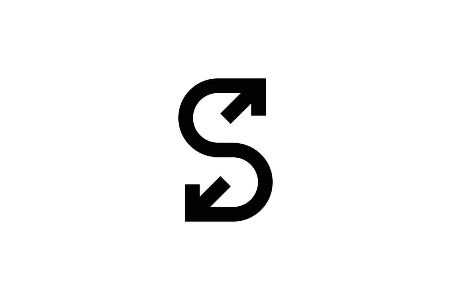 Letter S Forward Logo Design Template vector