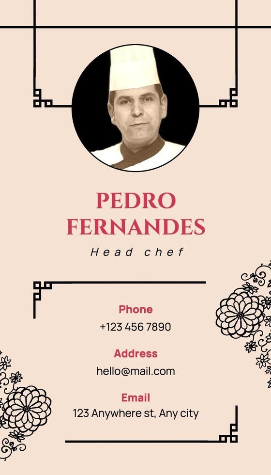 F7B Business card vertical design template