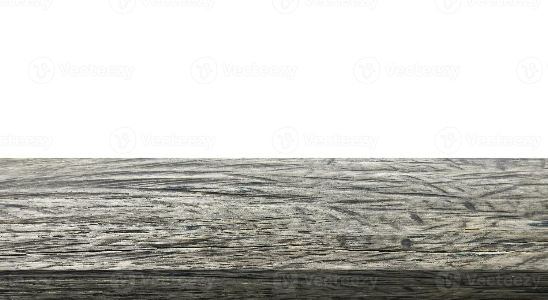 Wooden table top. transparent background photo