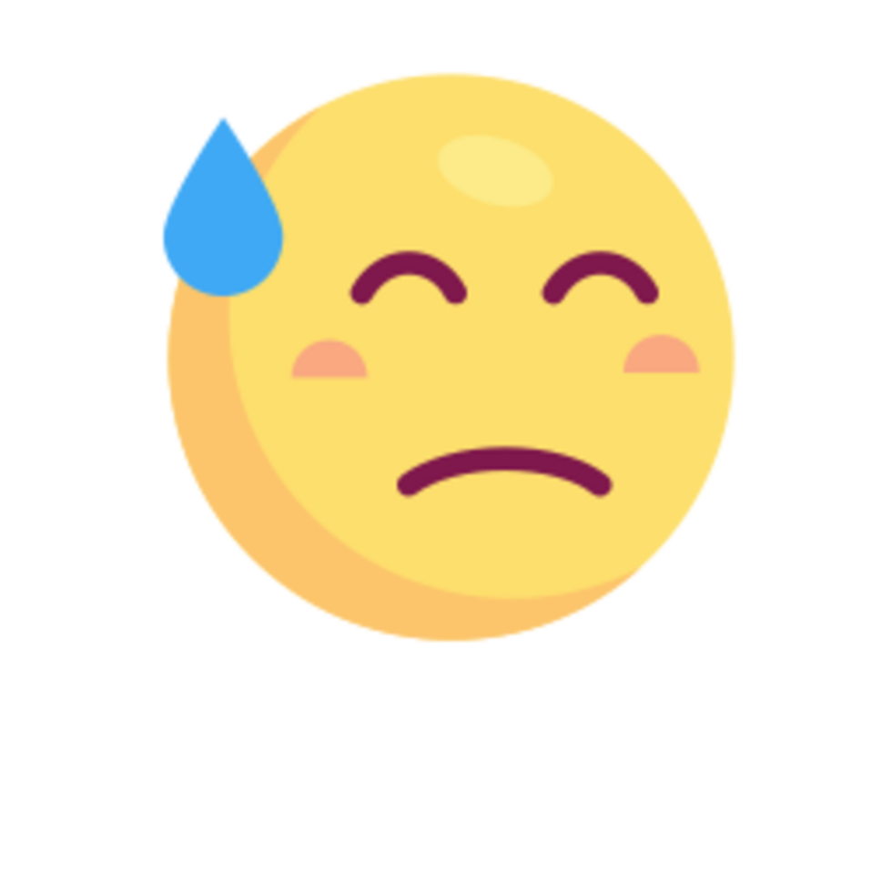 Cold sweat illustration design png