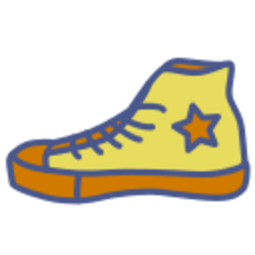 Canvas shoe illustration design png