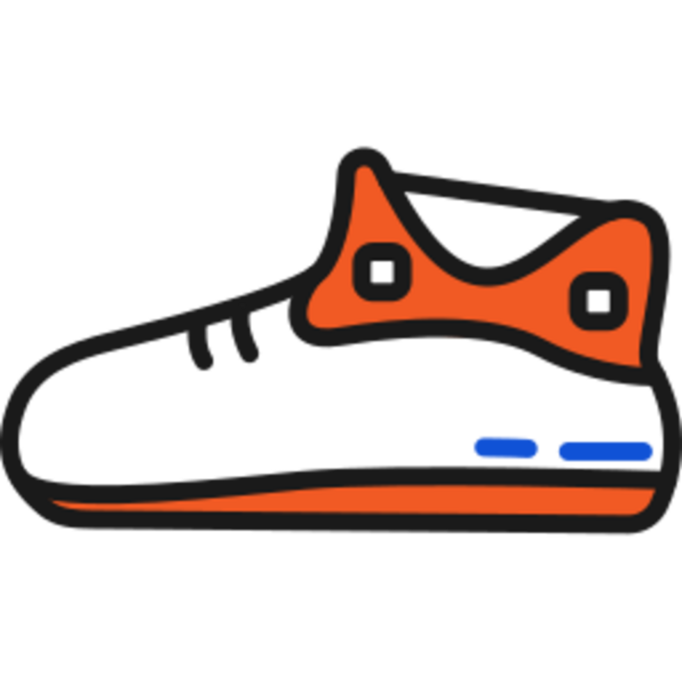 Childrens shoes illustration design png