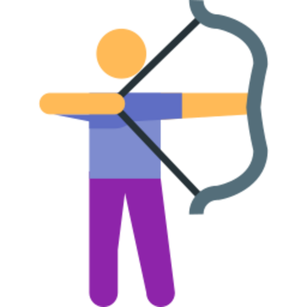 Archery illustration design png