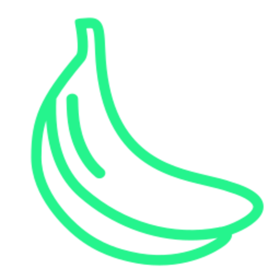 Banana illustration design png