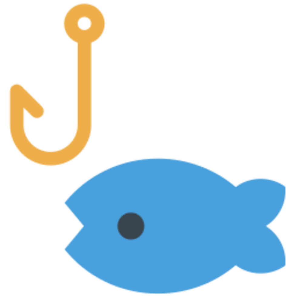 Fishing illustration design png