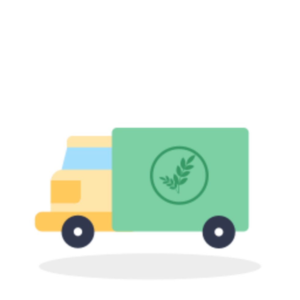 Delivery car illustration design png