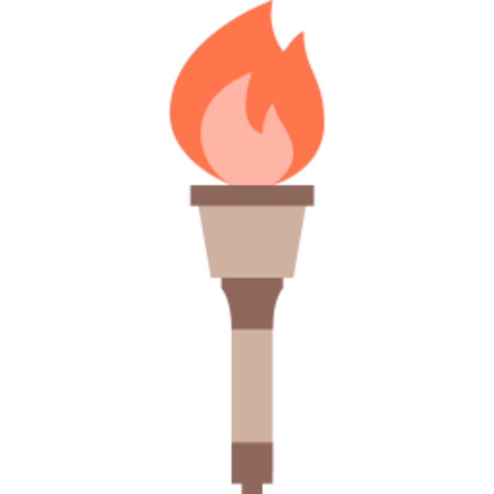 Torch illustration design png