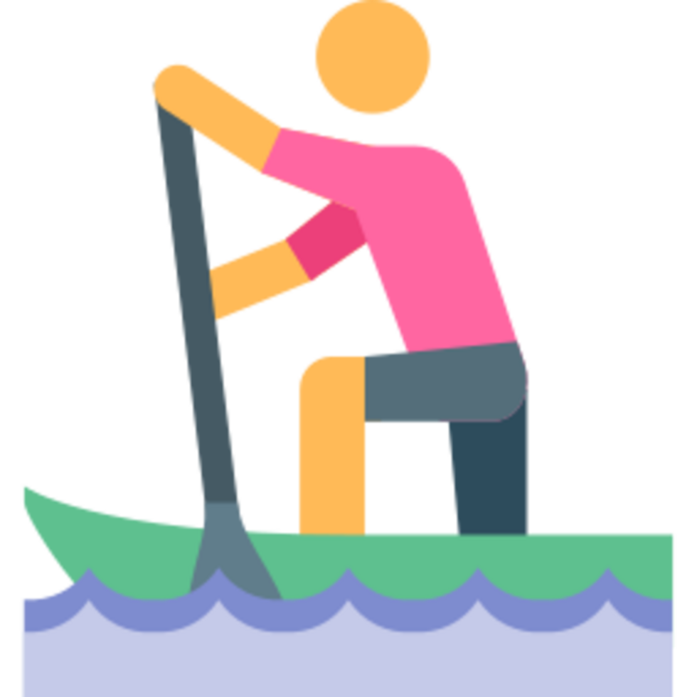 Rowing illustration design png