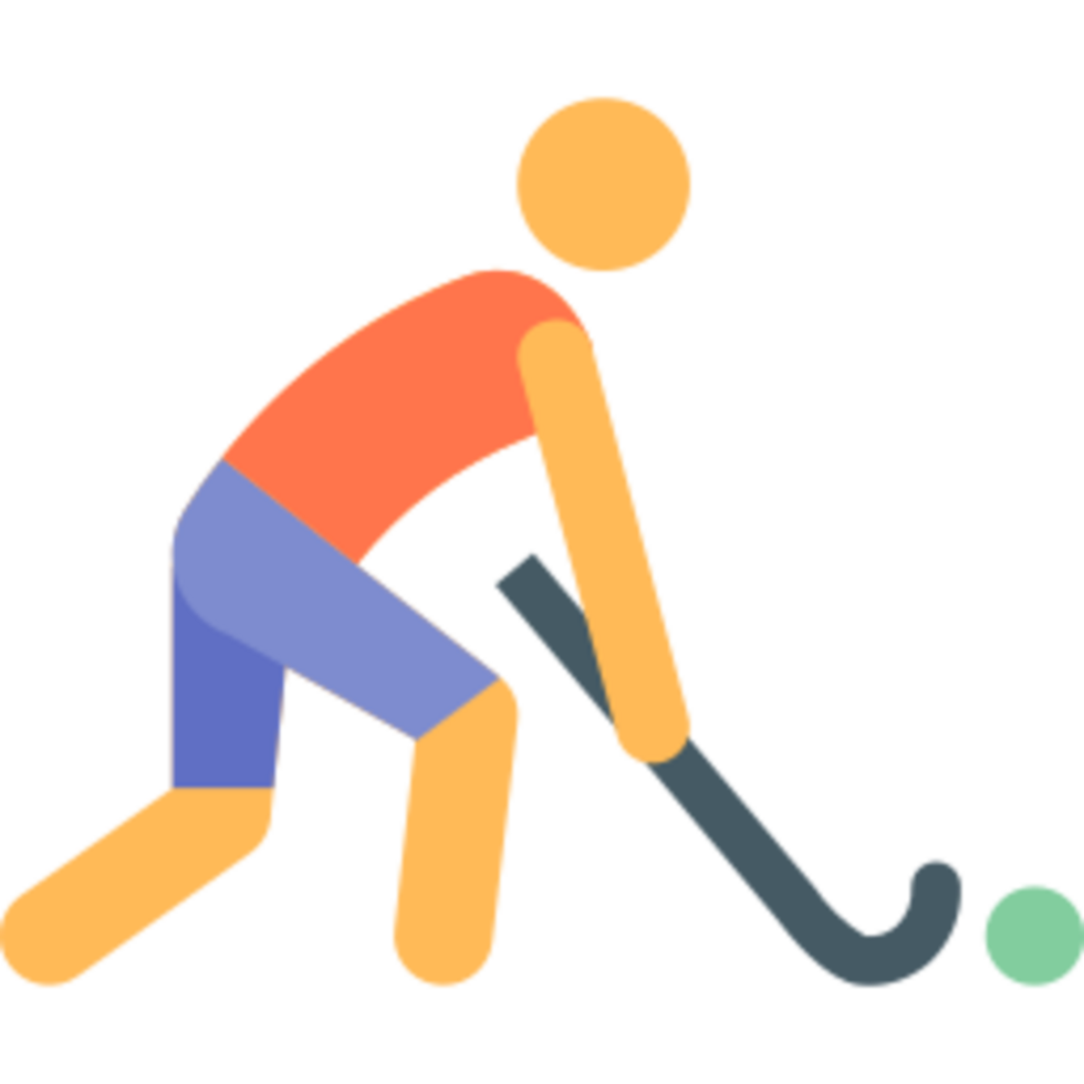 Hockey illustration design png