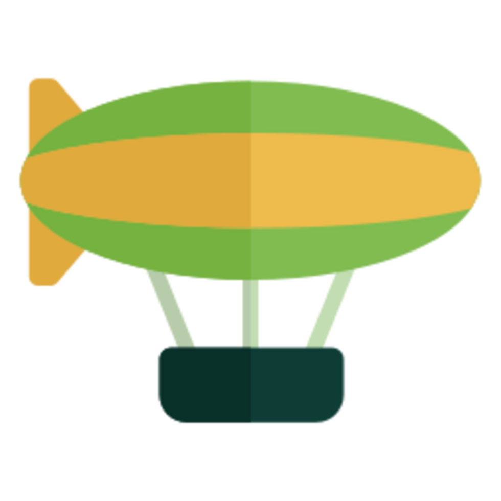Balloon illustration design png