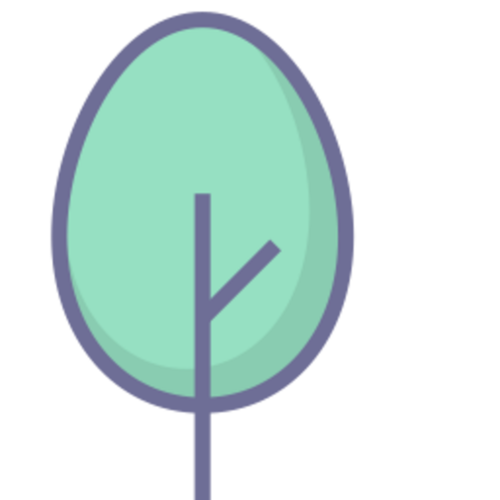 Tree illustration design png